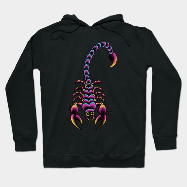 Neo Trad Scorion Tattoo Hoodie by HAPHEART.COM